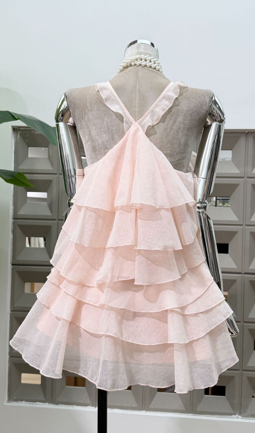 64706f0217b7fd7110562b1fe1d0804e Rebecca Halterneck Ruffle Mini Dress In Pink