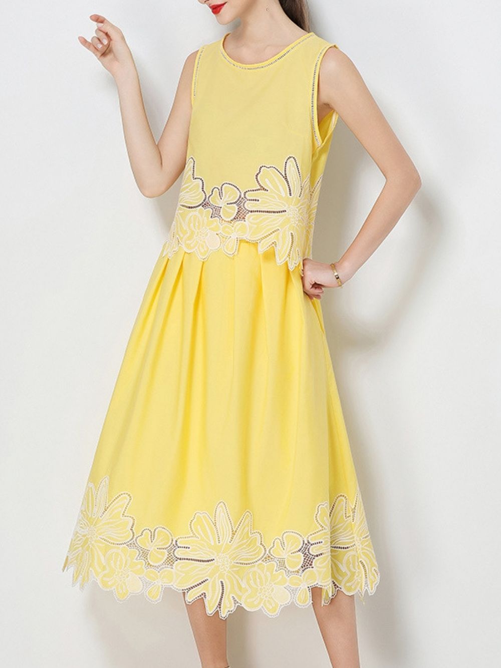 Mahlia Yellow Flower Two-Piece Set - OWNCI Mahlia Yellow Flower Two-Piece Set - OWNCI