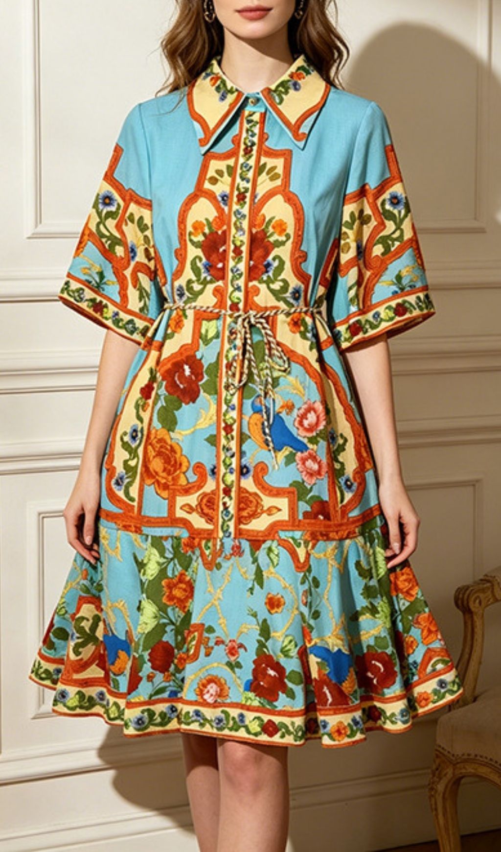 Fashionslee Women Levona Printed Mini Dress