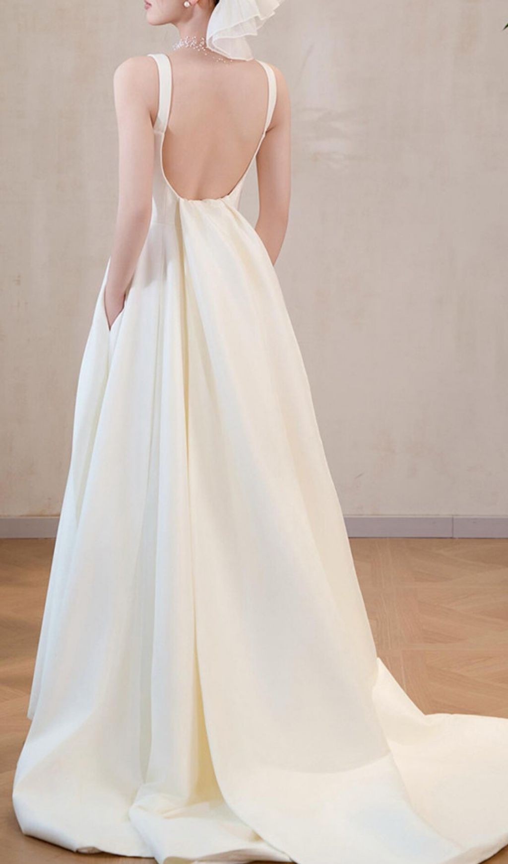 Fashionslee Women Lexia White Strappy Backless Maxi Dress