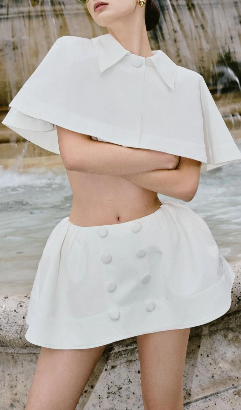 66db569e696024d05ab4a8674ff8e2f6 Jonas Cape Top & Mini Skirt Set