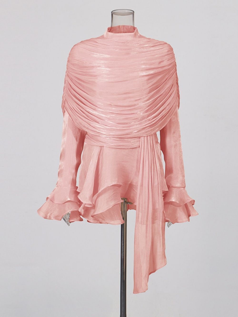 Madelina Long Sleeve Ruched Mini Dress
