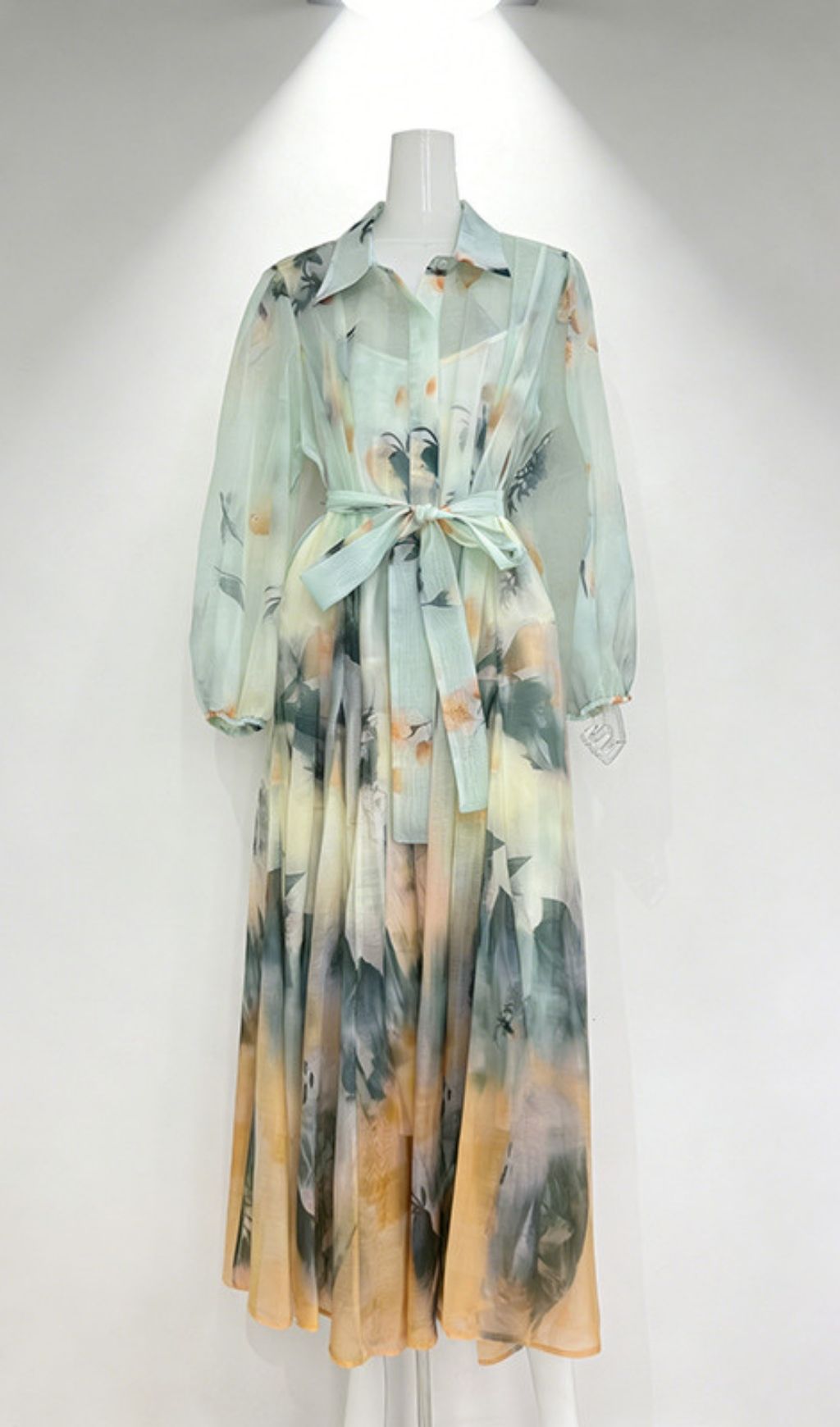 Keyra Printed Long Sleeve Maxi Dress - OWNCI Keyra Printed Long Sleeve Maxi Dress - OWNCI