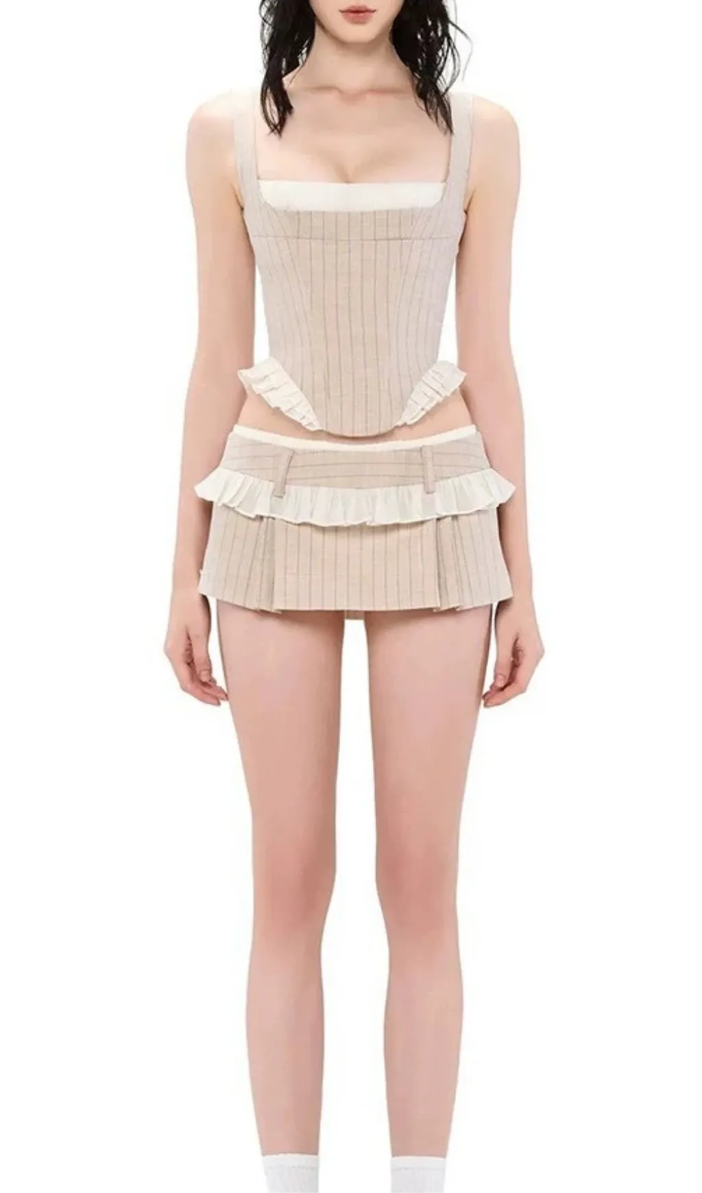 Fashionslee Women Lillie Crop Top & Mini Skirt Set