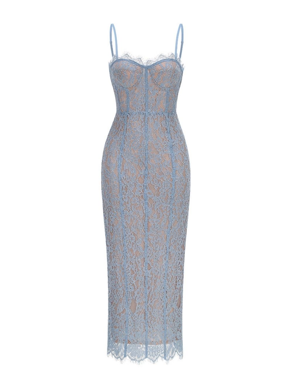 6a1c551082ac086d8bf9a0d645994bee Makenzie Blue Lace Maxi Dress