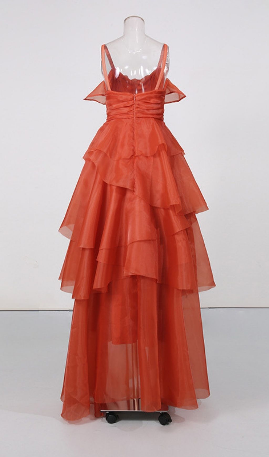 Fashionslee Women Varesa Spaghetti Ruffle Maxi Dress
