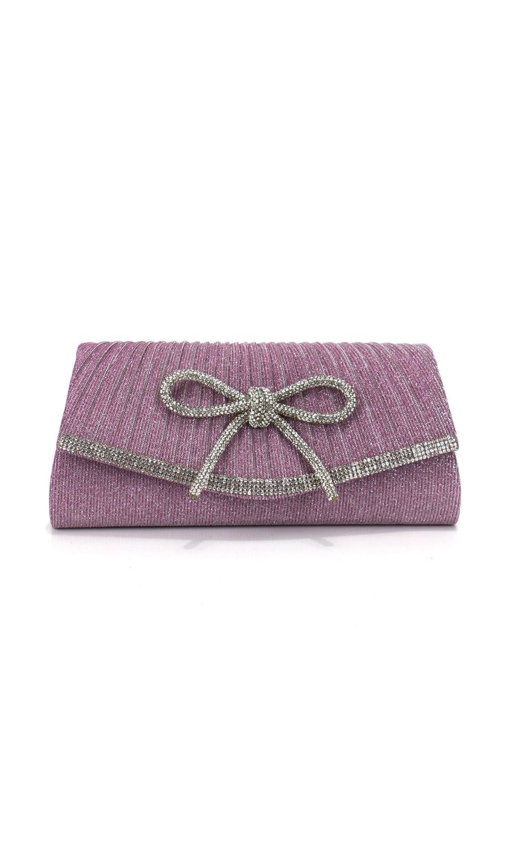 Fashionslee Women Leeah Bow Diamante Handbag