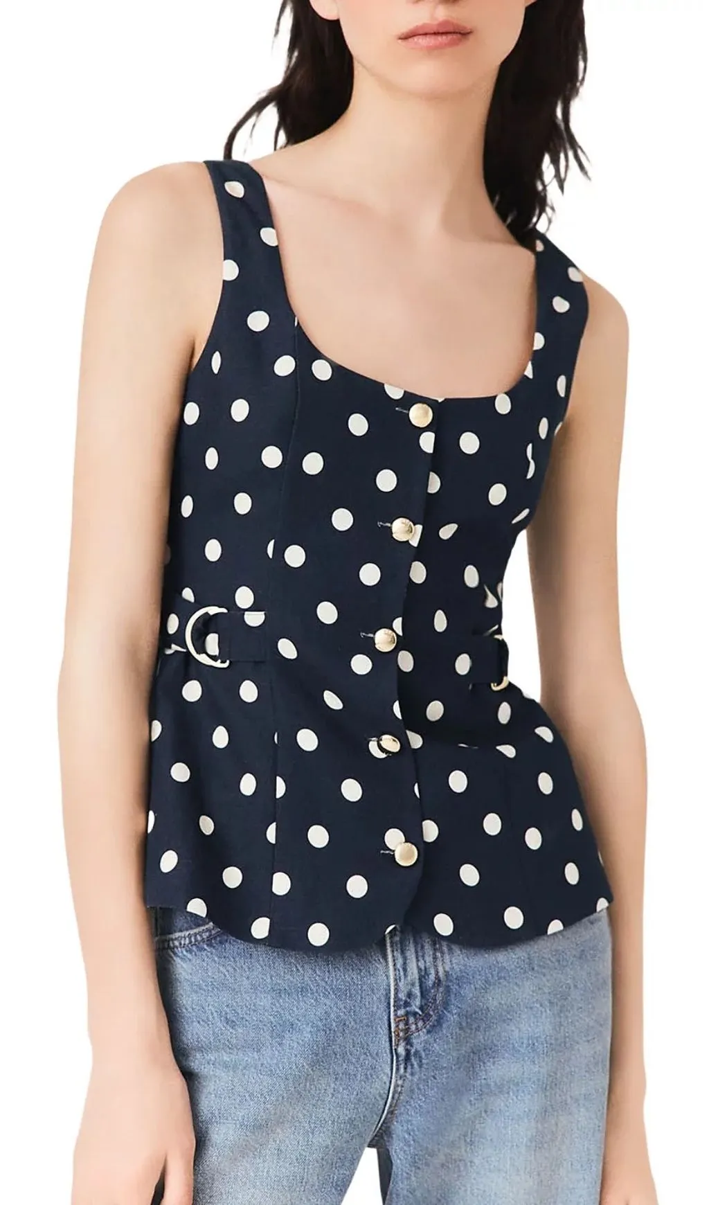 Fashionslee Women Long Linen Blend Vest