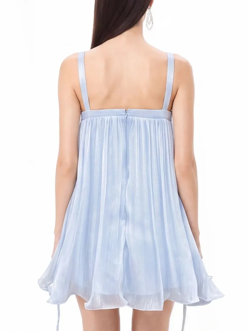 Ida Sleeveless Rhinestone Mini Dress - OWNCI