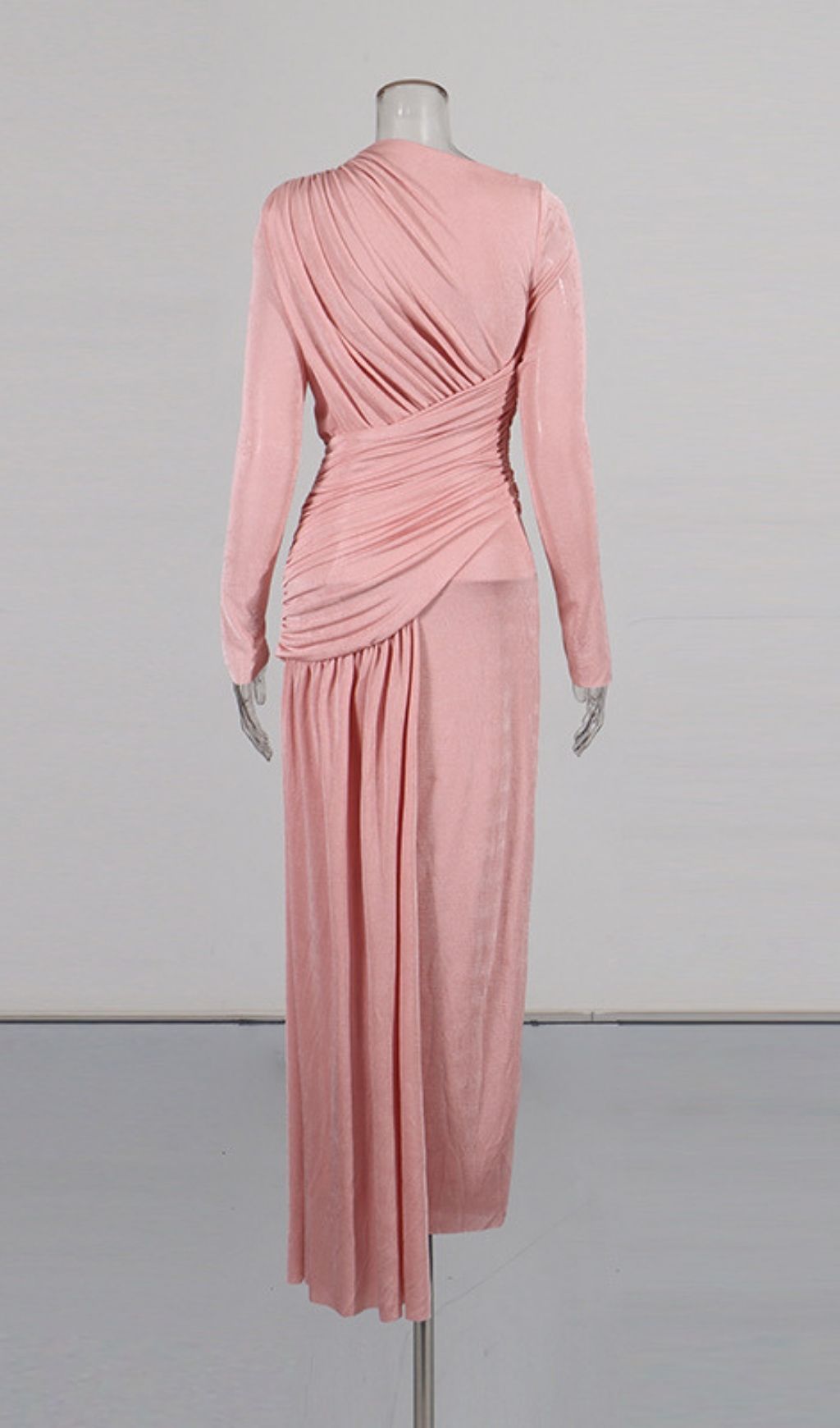 6bc1a6df63be9fd3667c8acfc8e48f00.jpg Fashionslee Women Leoni Long Sleeve Ruched Maxi Dress