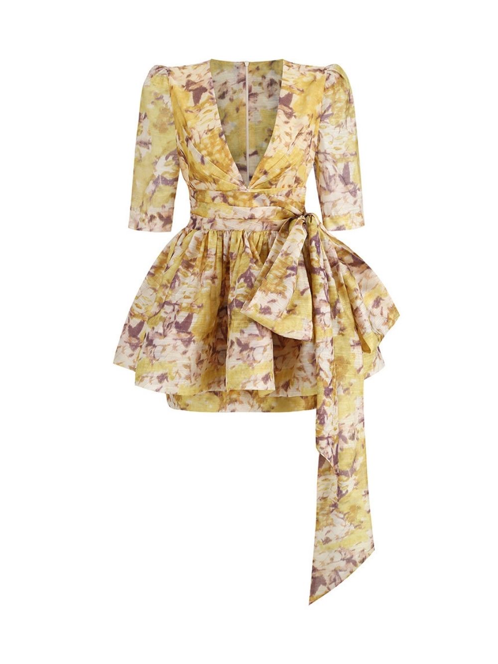 Makadisa V-Neck Printed Mini Dress - OWNCI Makadisa V-Neck Printed Mini Dress - OWNCI