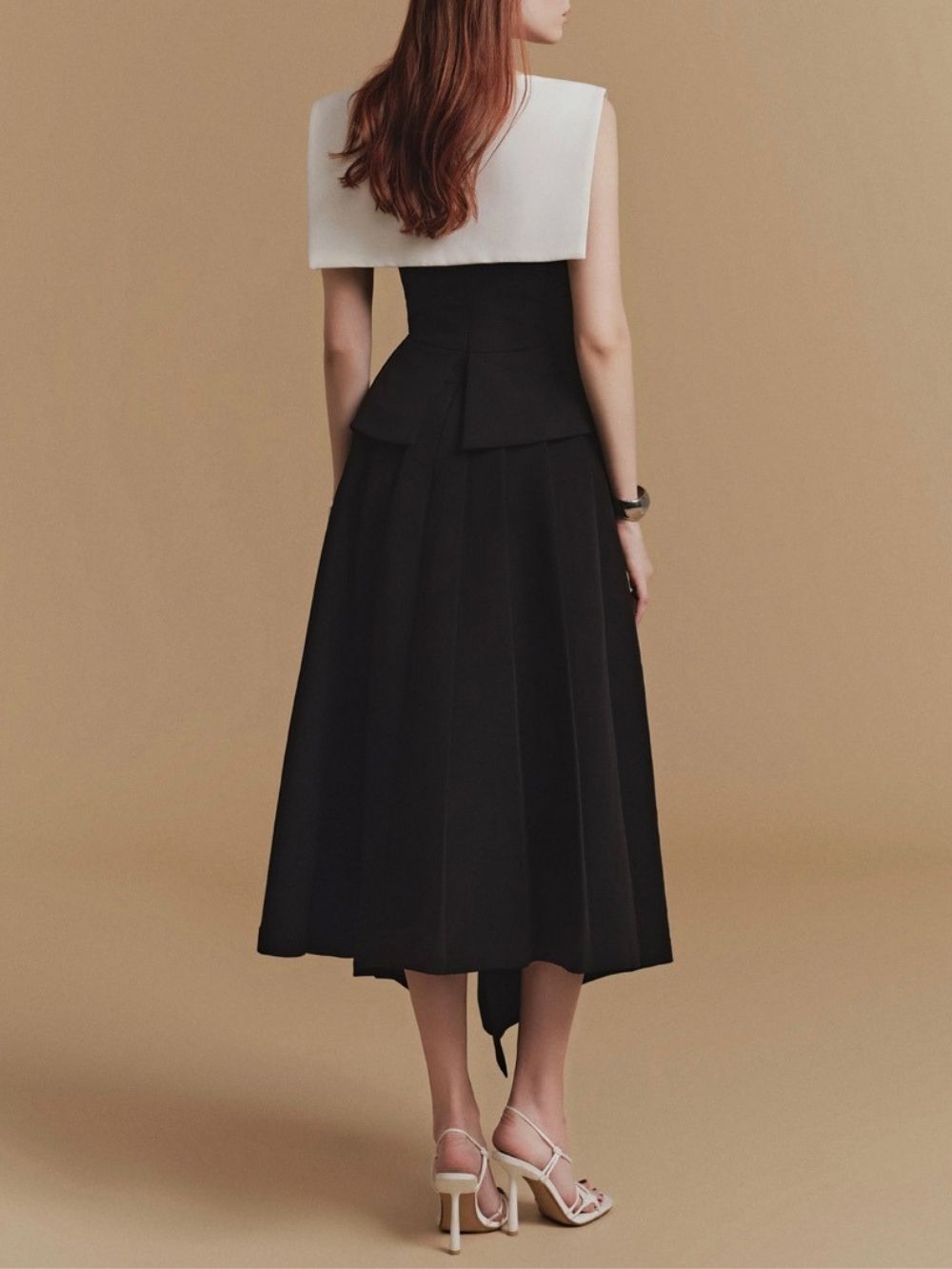 Mair Irregular Hem Midi Dress - OWNCI