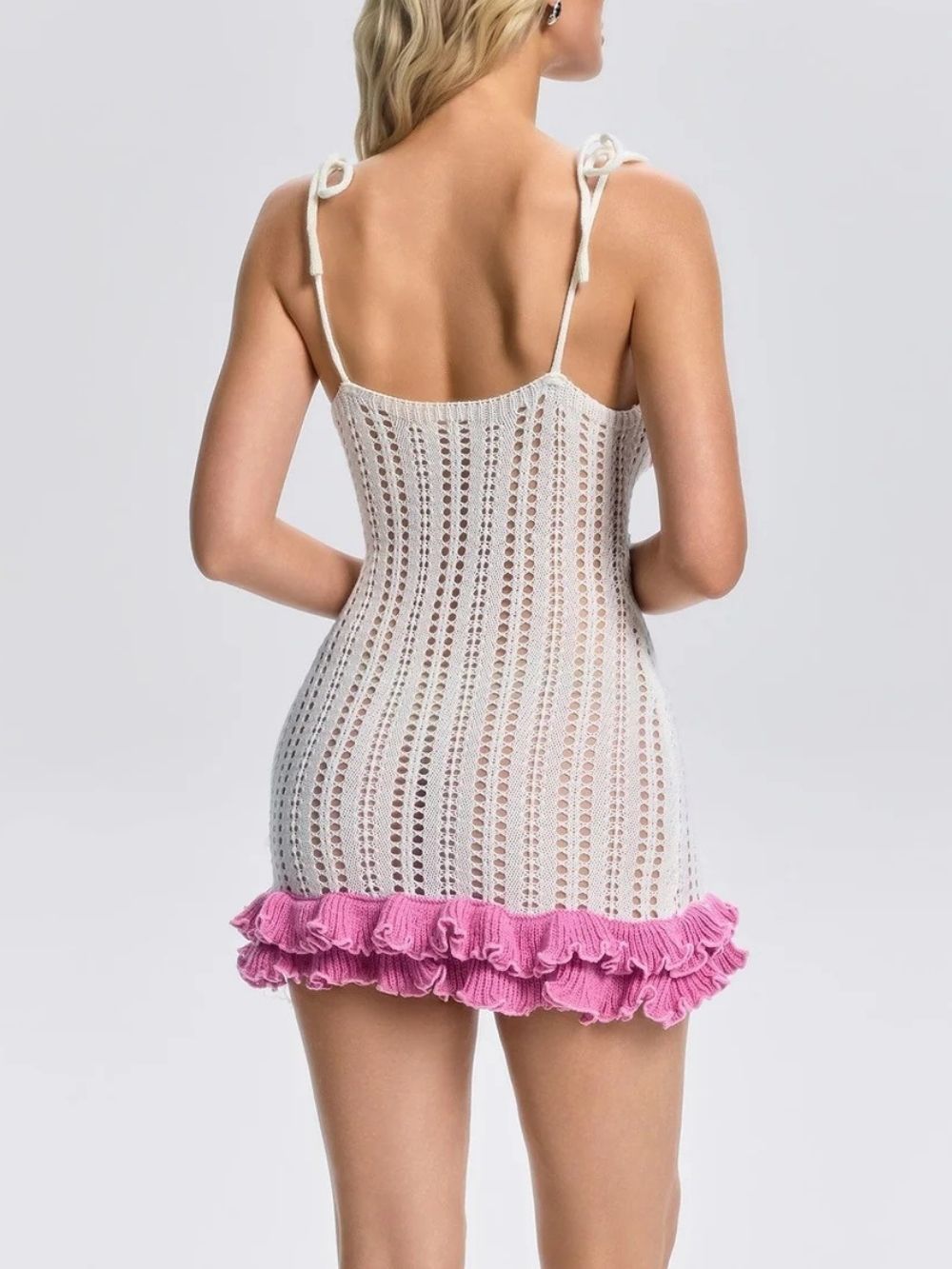 Seviona Spaghetti Starfish Knitted Dress - OWNCI
