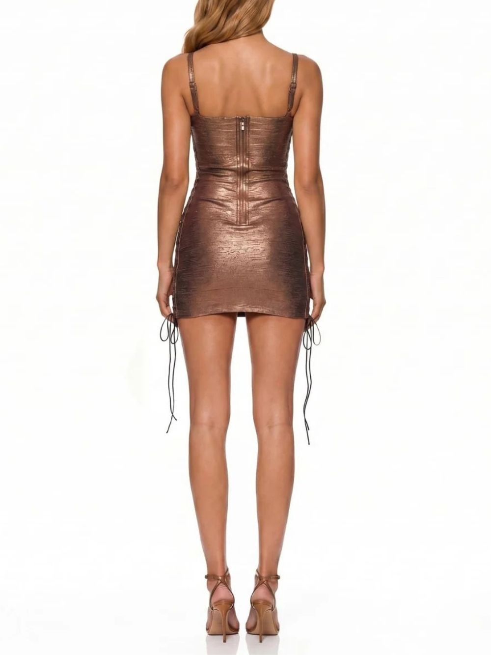 Fashionslee Women Ravixor Lace Up Bandage Mini Dress
