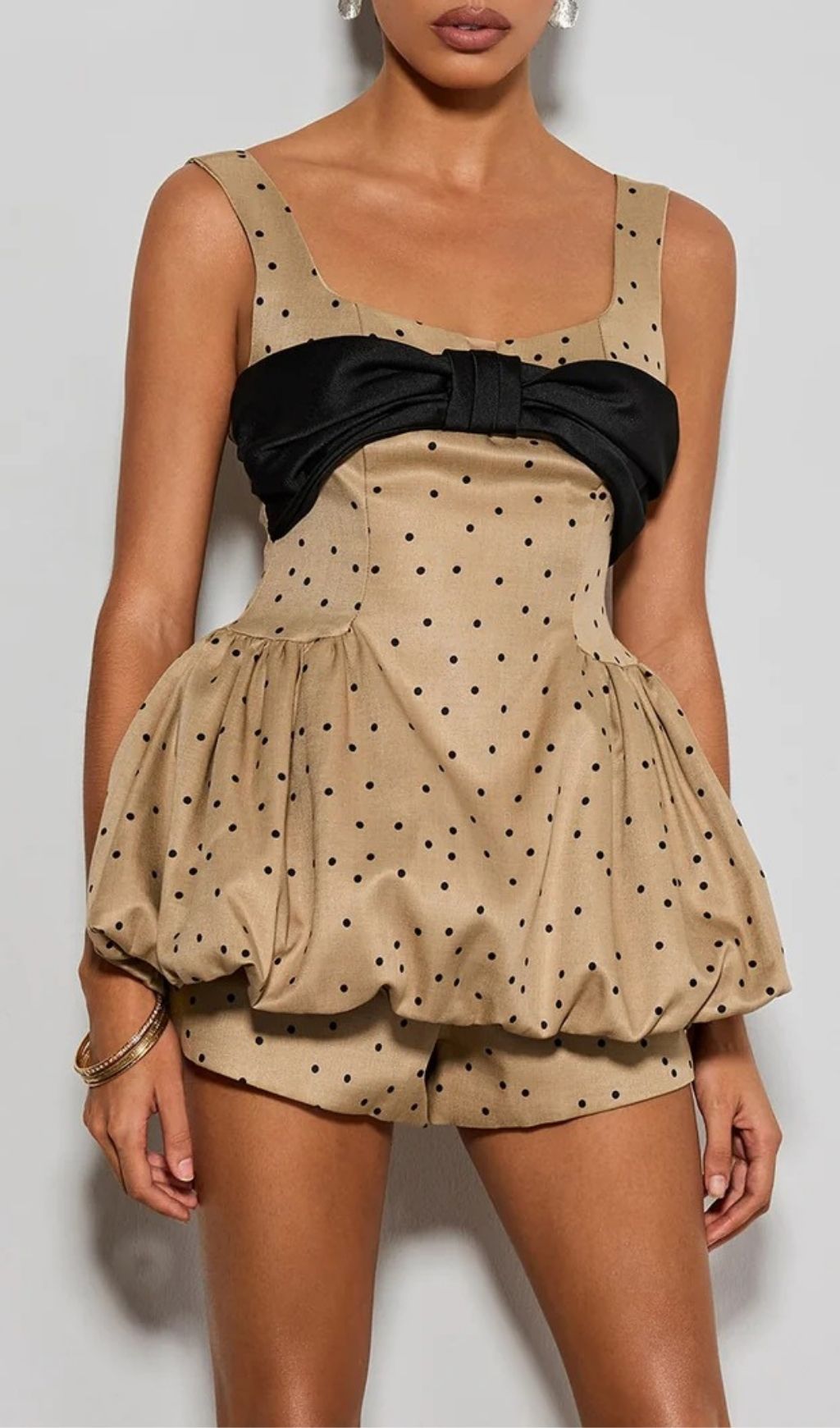 Dovric Dot Bubble Mini Dress Set