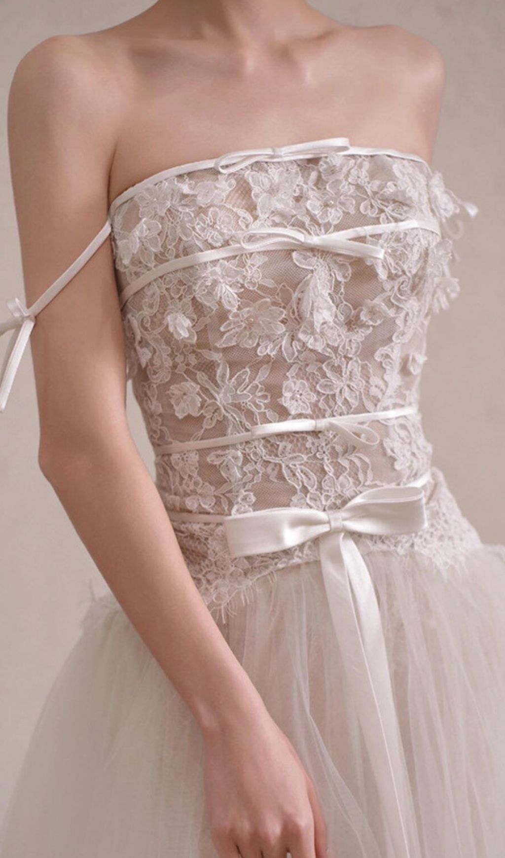 704c60d354a2bb5b6913af10a17df4c9 Letizia White Strapless Lace Mesh Maxi Dress