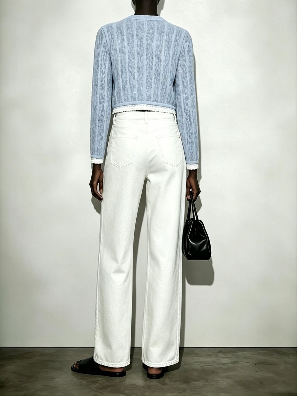 Makana Blue Knit Cardigan - OWNCI Makana Blue Knit Cardigan - OWNCI