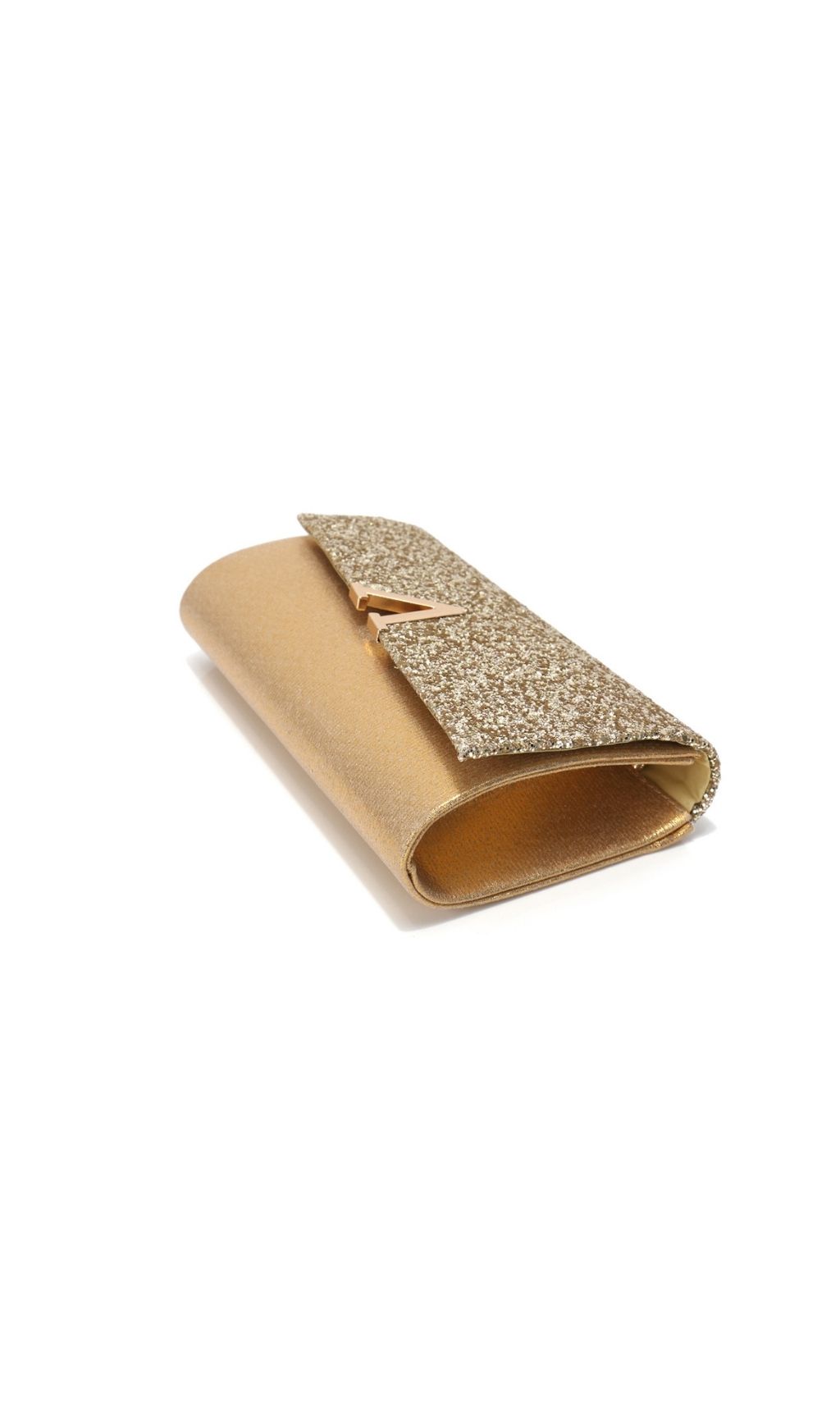 Fashionslee Women Layne Gold "V" Handbag