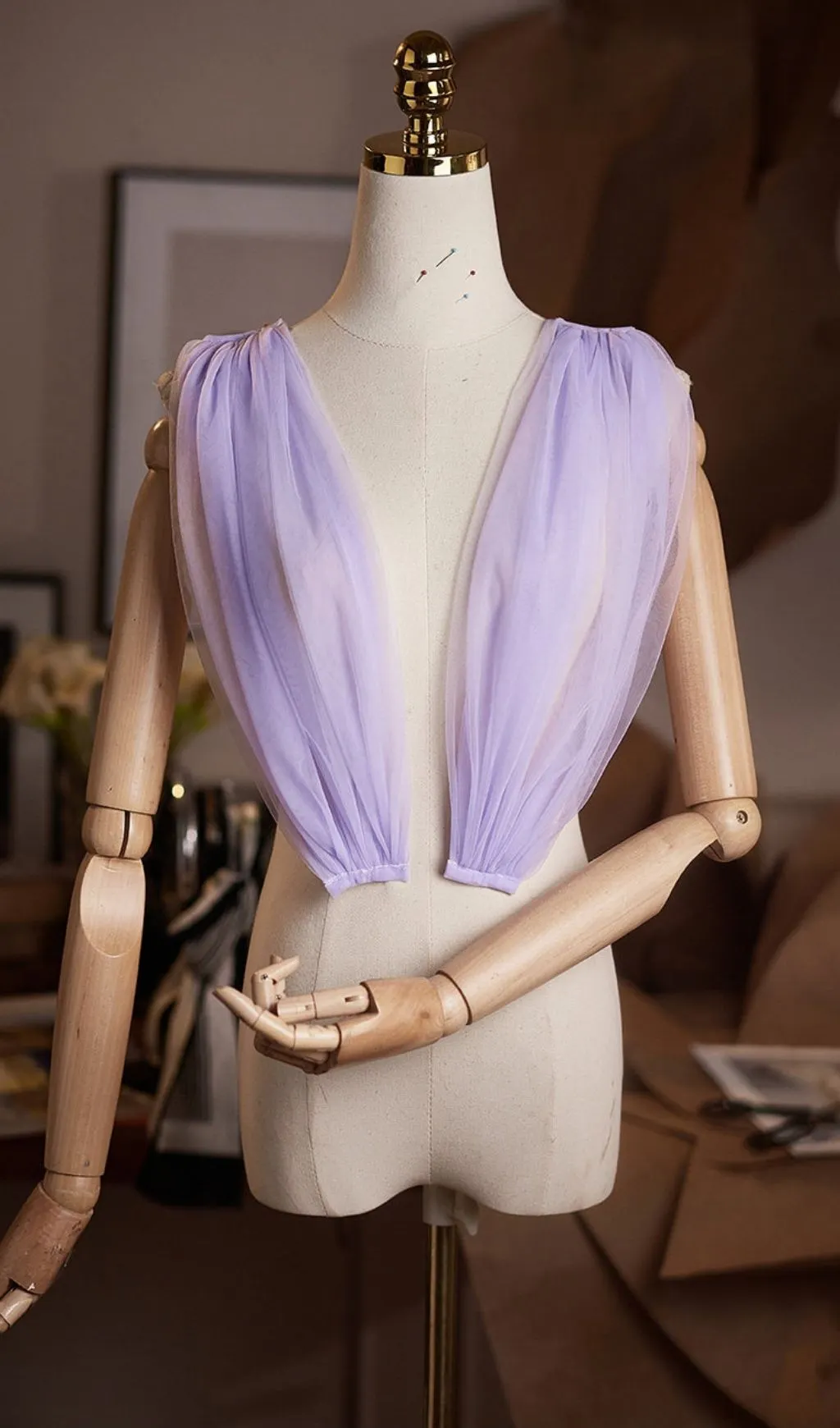 Lei Purple DIY Mesh Shawl - OWNCI Lei Purple DIY Mesh Shawl - OWNCI