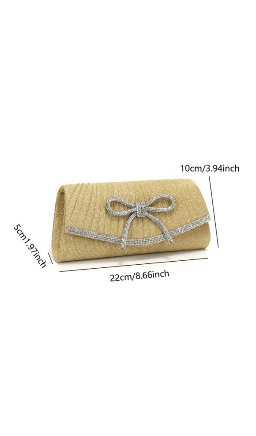 Fashionslee Women Leeah Bow Diamante Handbag