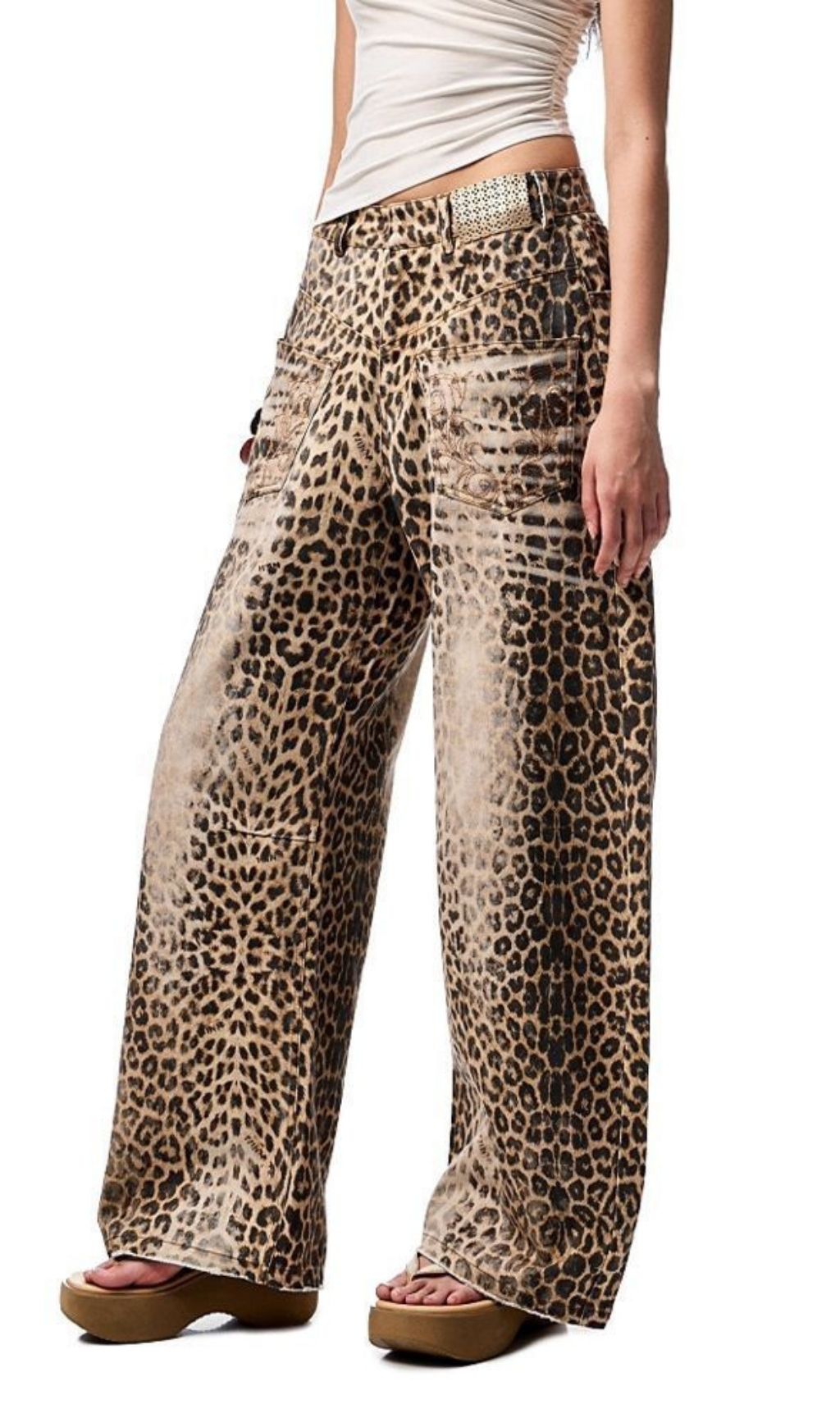 731bb694be75295ffb1f5de312e7d40a Prima Bleached Leopard Jeans