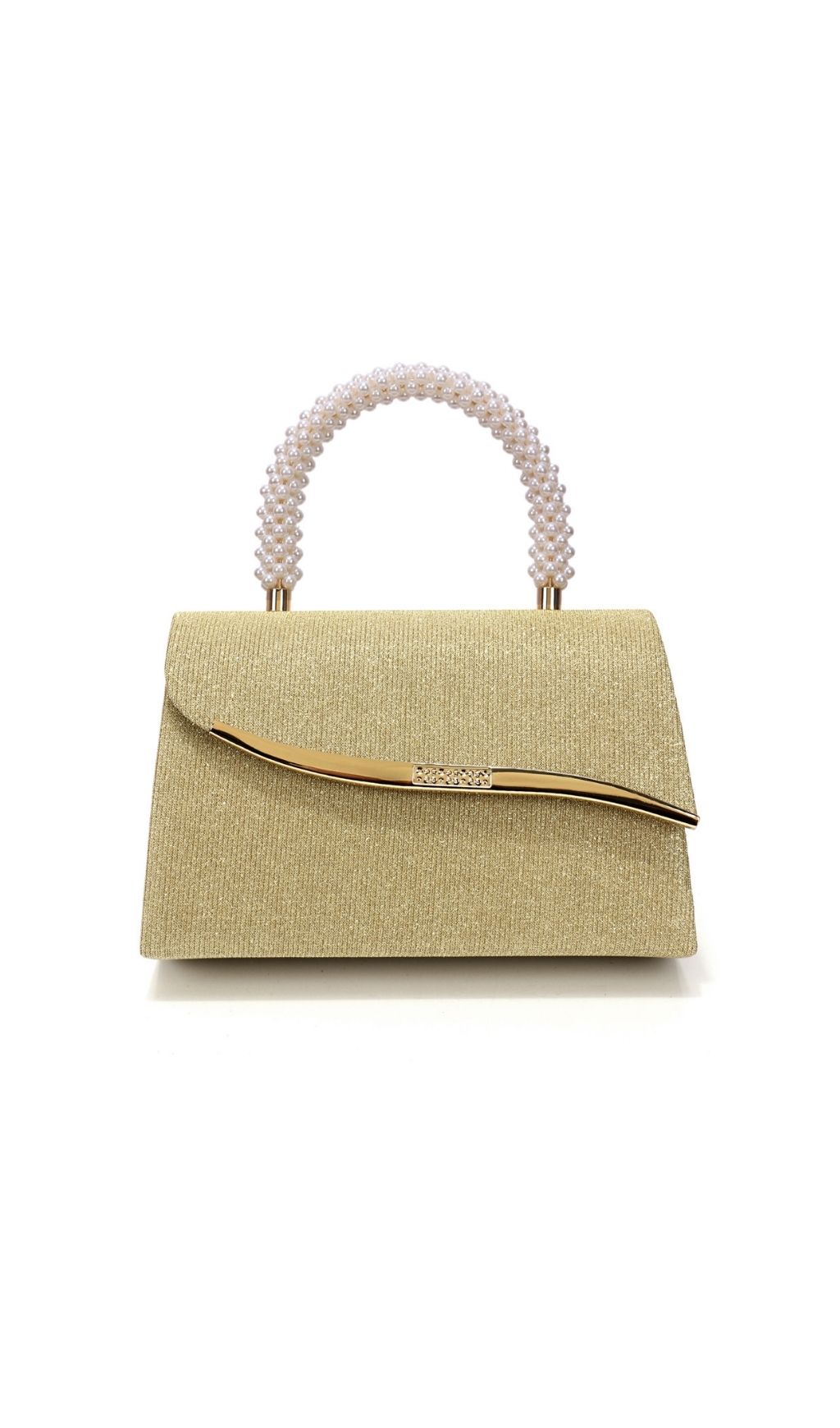 Fashionslee Women Léa Pearl Glitter Handbag