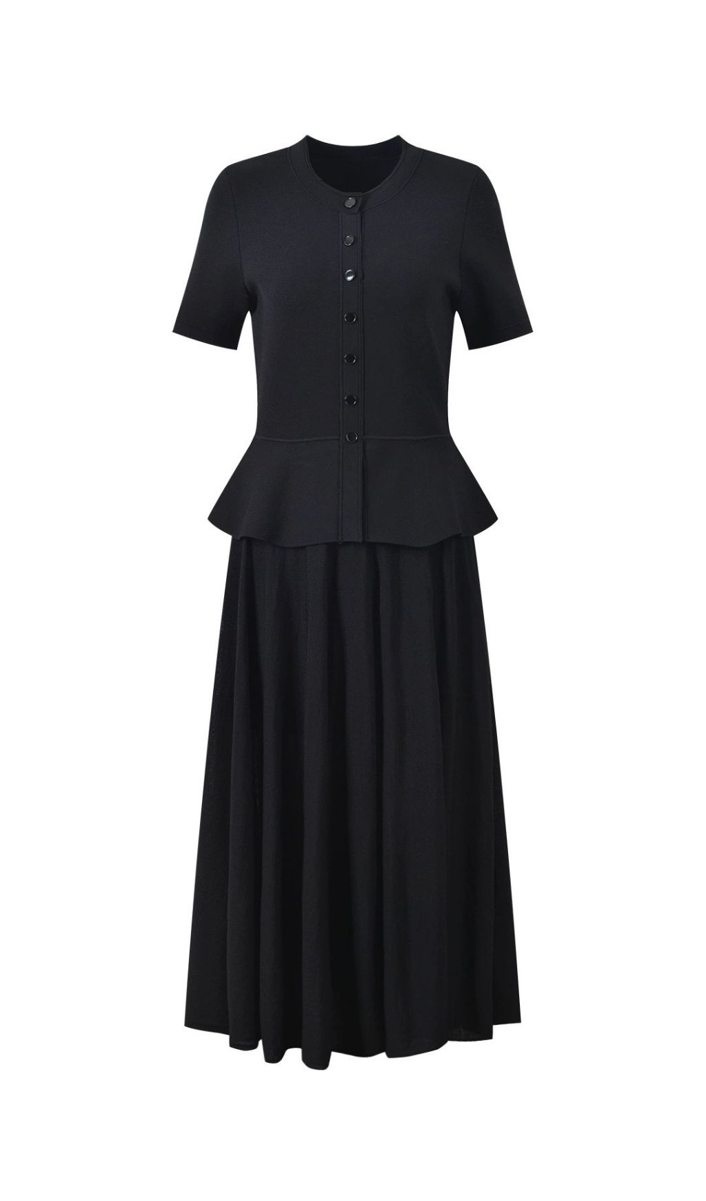 737d8ca56beb74519499ce89566c45d3 Judith Peplum Knit Maxi Dress