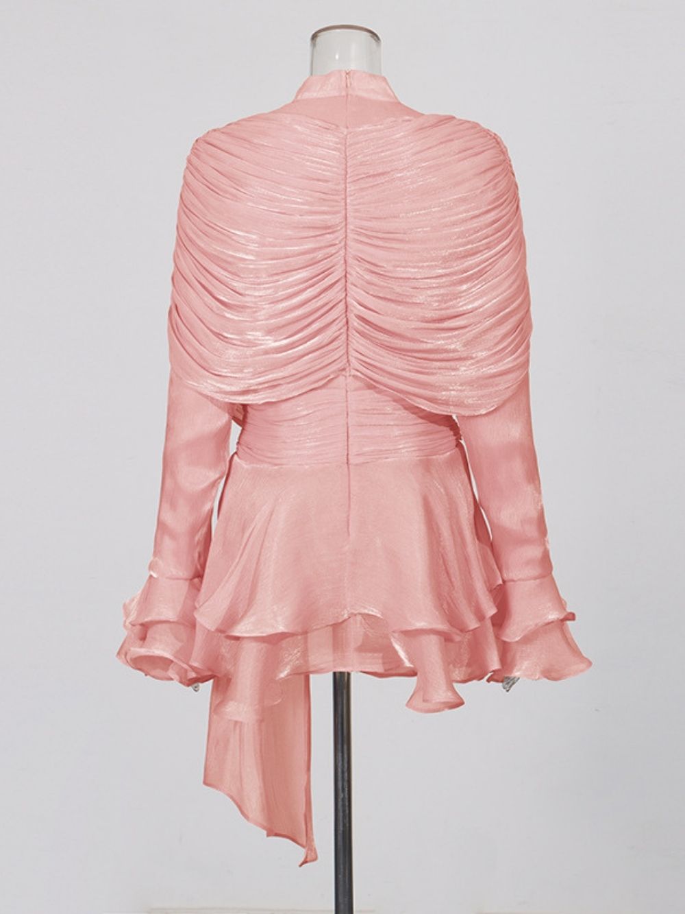 Madelina Long Sleeve Ruched Mini Dress