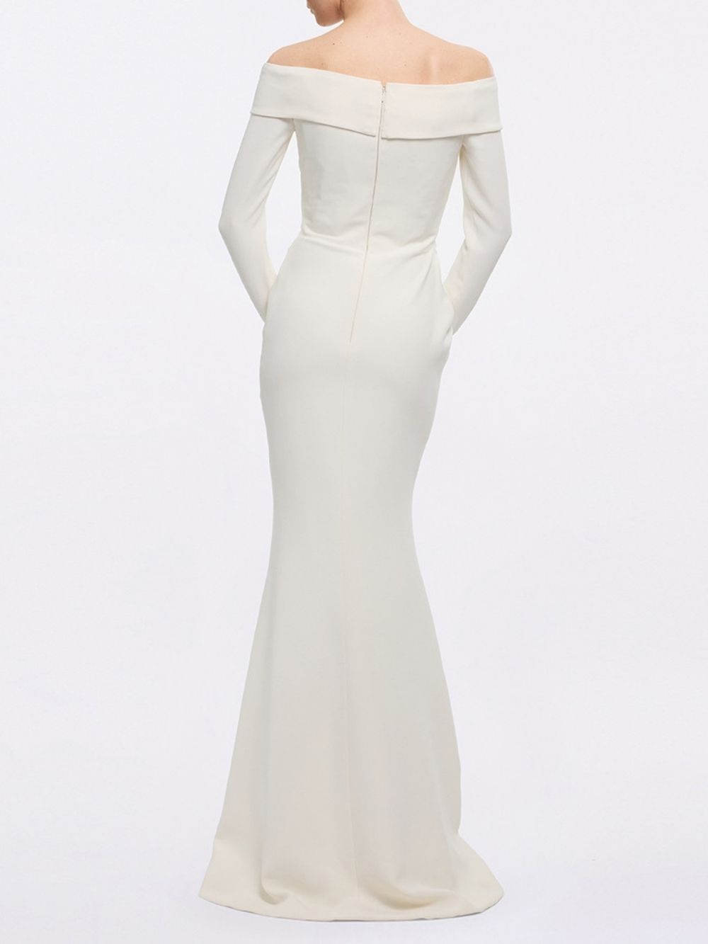 Mae Cream Long Sleeve Flower Maxi Dress