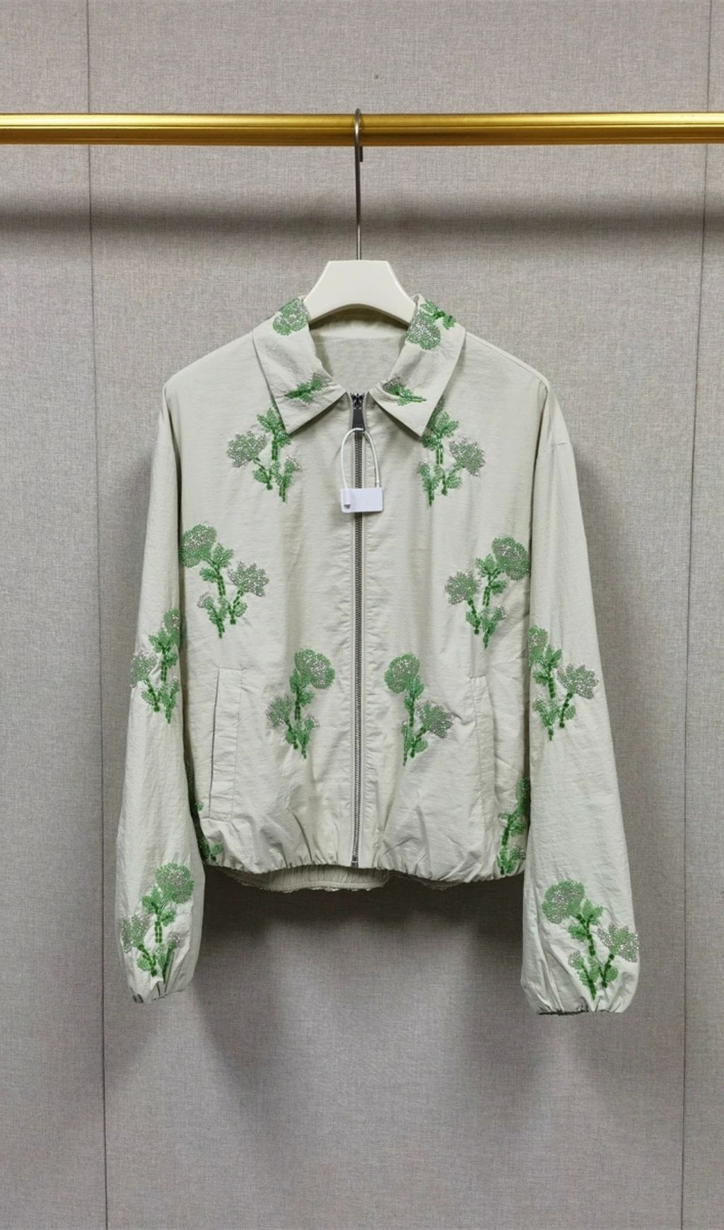 Fashionslee Women Embroidered Technical Bomber Jacket