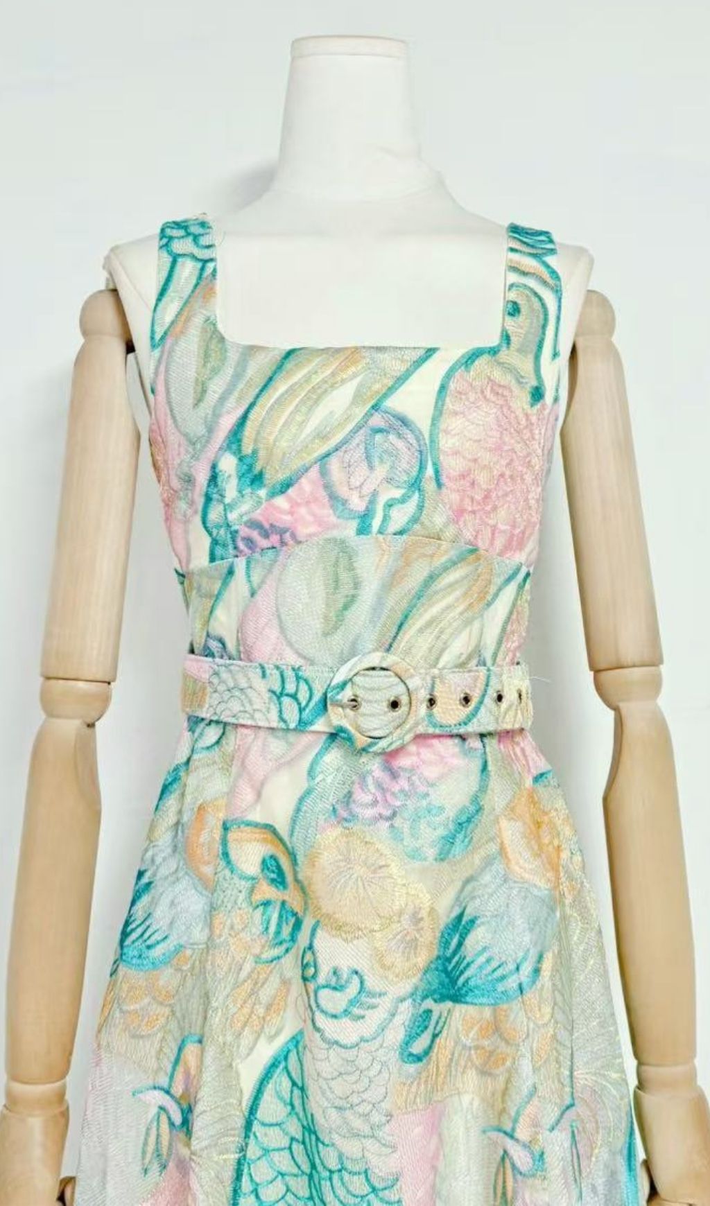 Fashionslee Women Macklyn Printed Midi Dress With Belt