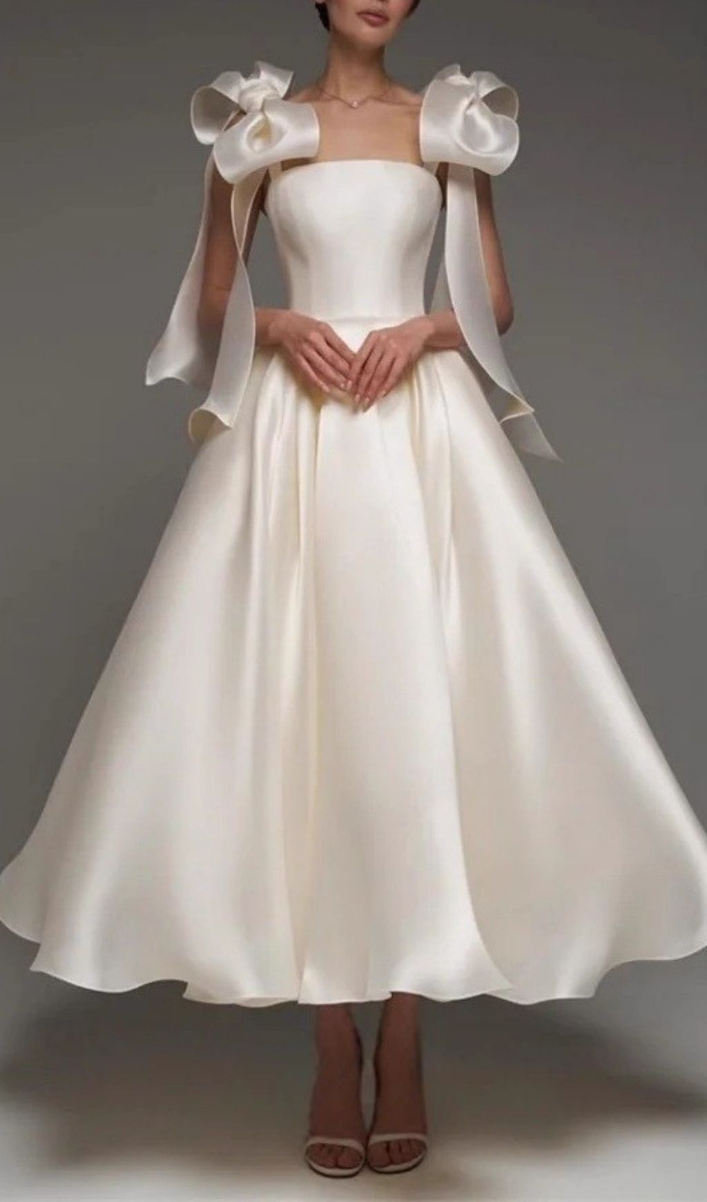 Fashionslee Women Lennie Bow Midi Dress