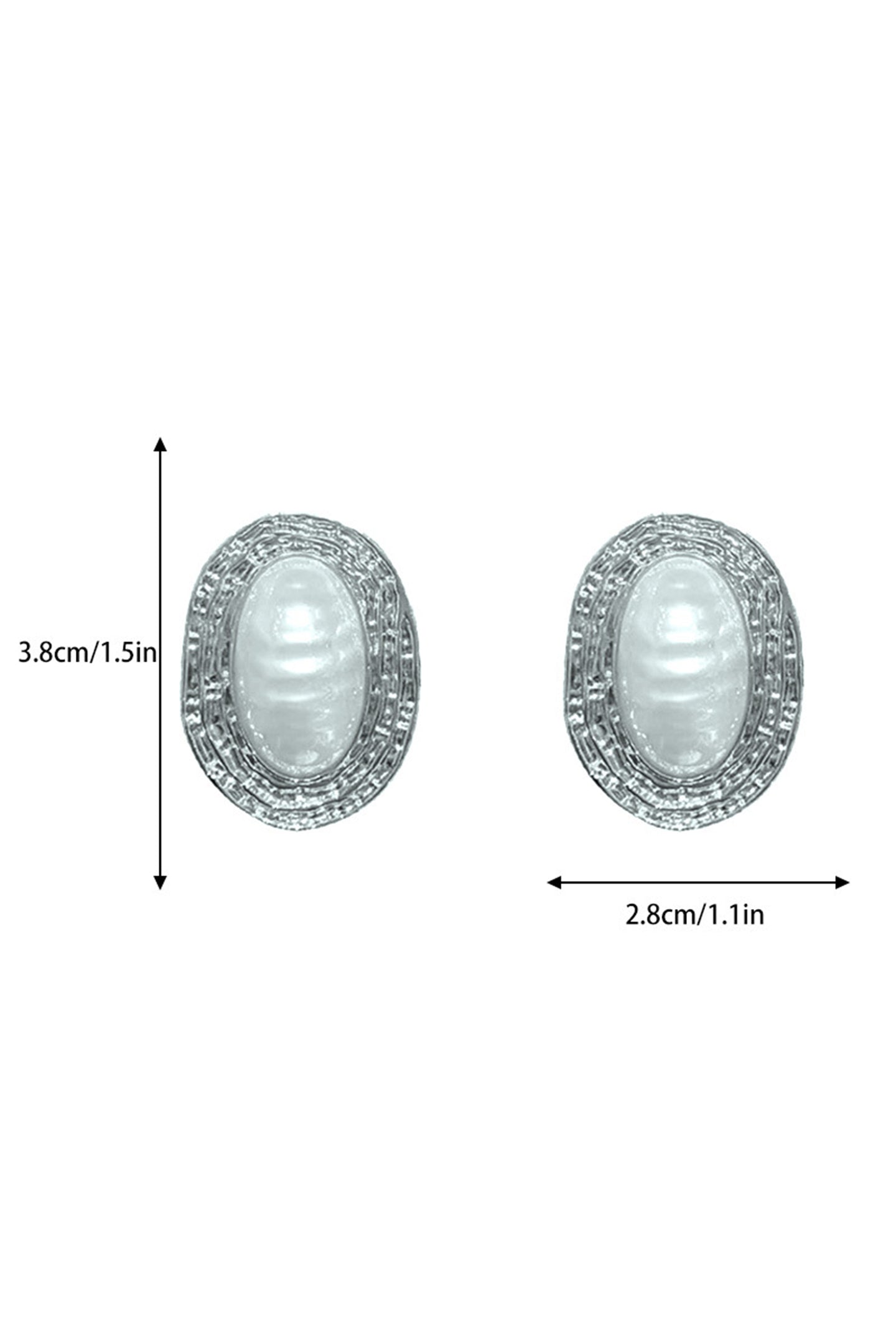 7d6bce04c73240e0a8a79c7cef6823c7 Vintage Textured Gold Oval Baroque Pearl Stud Earrings