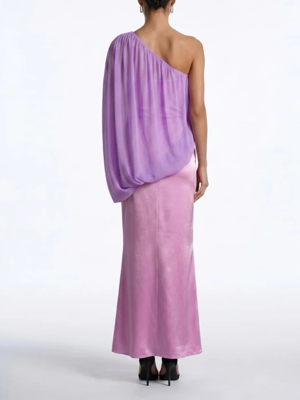 Fashionslee Women Ivaren One Shoulder Ruched Maxi Dress