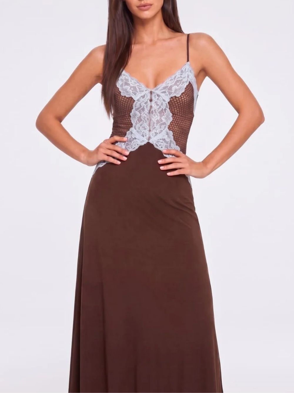 7fafc728c683fdf3ee55c35df0699e98 Taviera Spaghetti Lace Maxi Dress