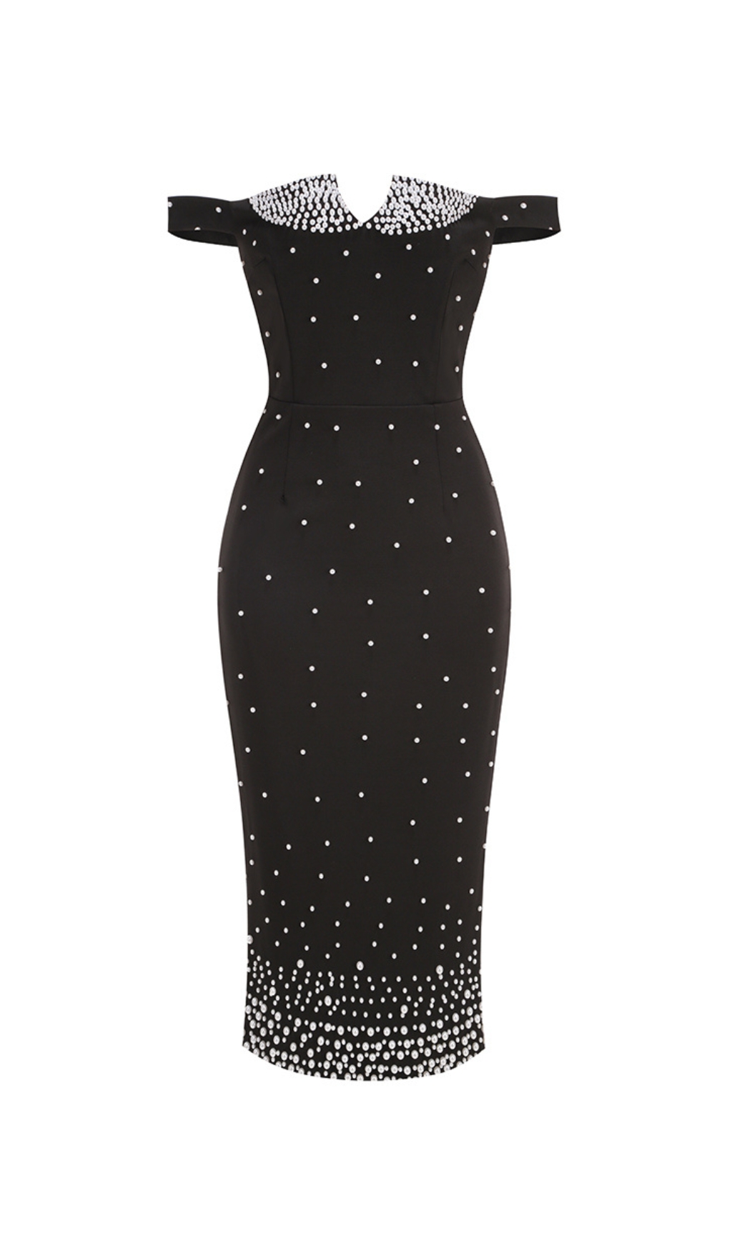 806307e7dbc24f7c0d954775449a5388 Carolyn Black Pearl Midi Dress