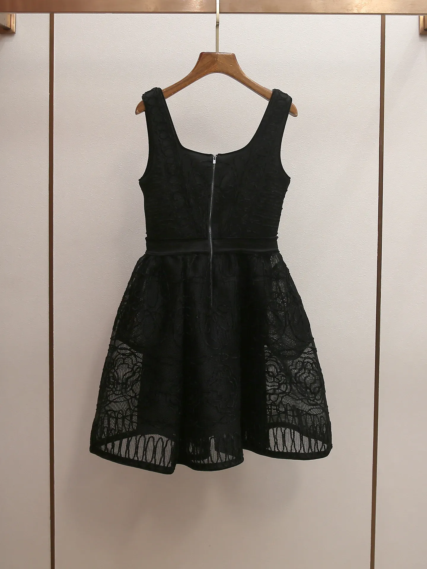 Embroidered Lace Skater Dress - OWNCI Embroidered Lace Skater Dress - OWNCI