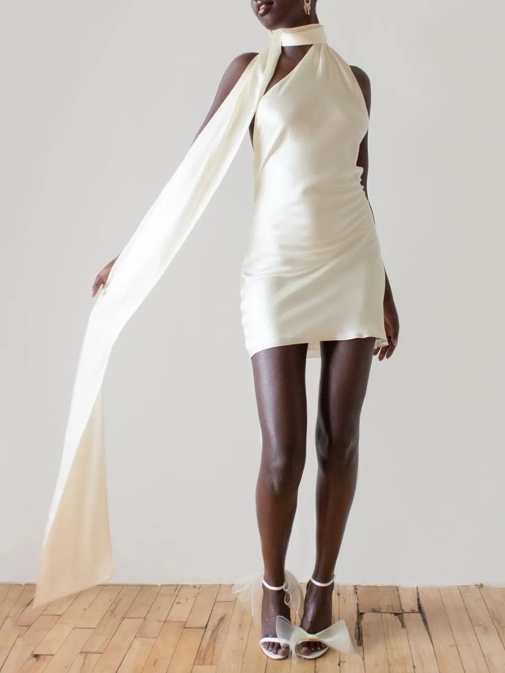 Ferean Hanging Neck Sleeveless Mini Dress - OWNCI