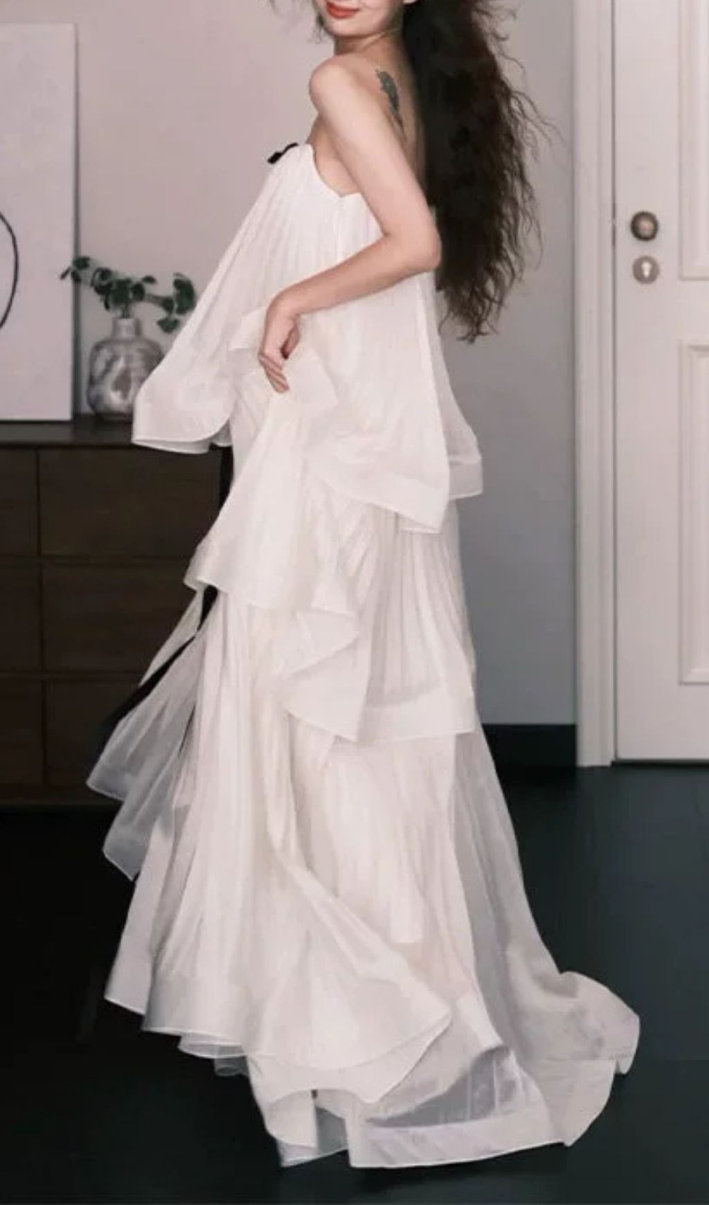 Fashionslee Women Ylvarion Strapless Tiered Maxi Dress