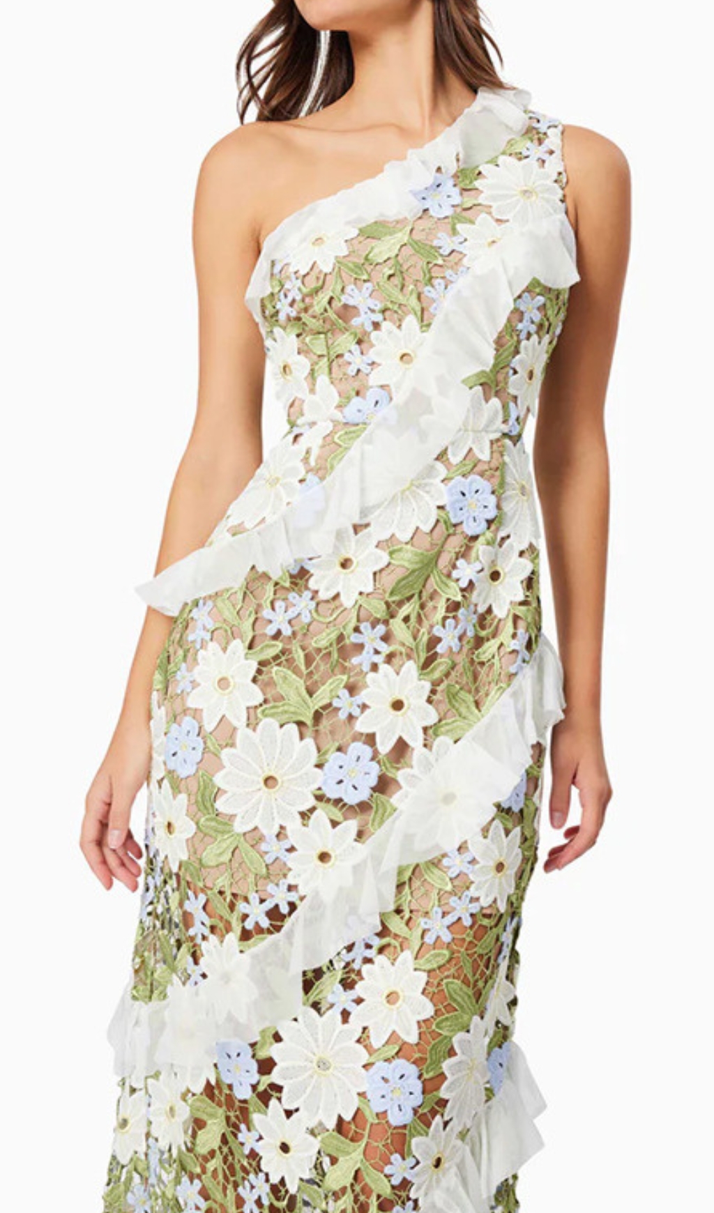 864815555d0c8c78cb76eae8ee6d1c5c Caden Flower Embroidery One-Shoulder Maxi Dress