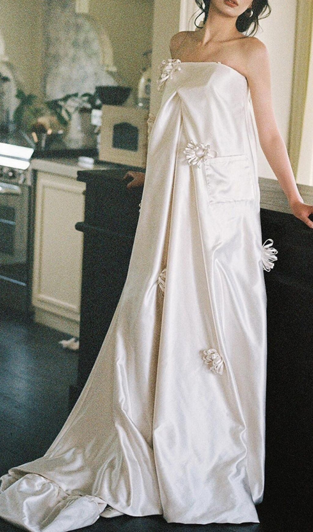 86b745ce02067b475ae7dc7e001722f4.jpg Fashionslee Women Lexa White Strapless Embellished Maxi Dress