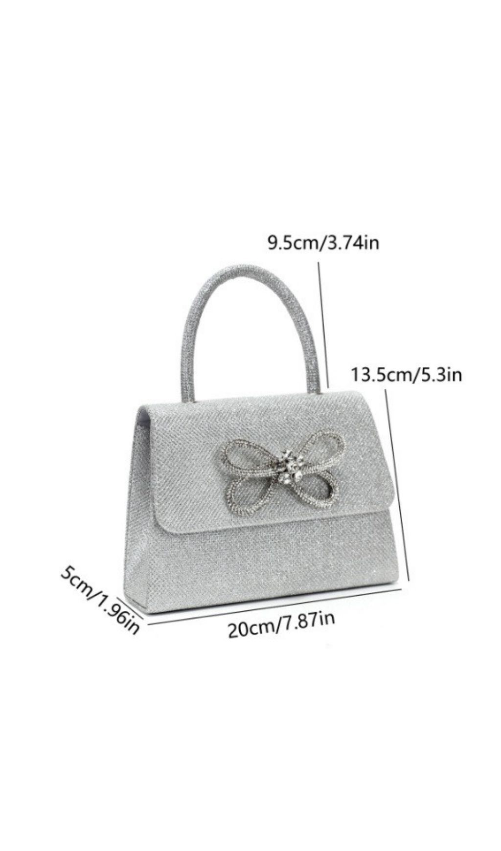 Fashionslee Women Leeba Bowknot Diamante Handbag