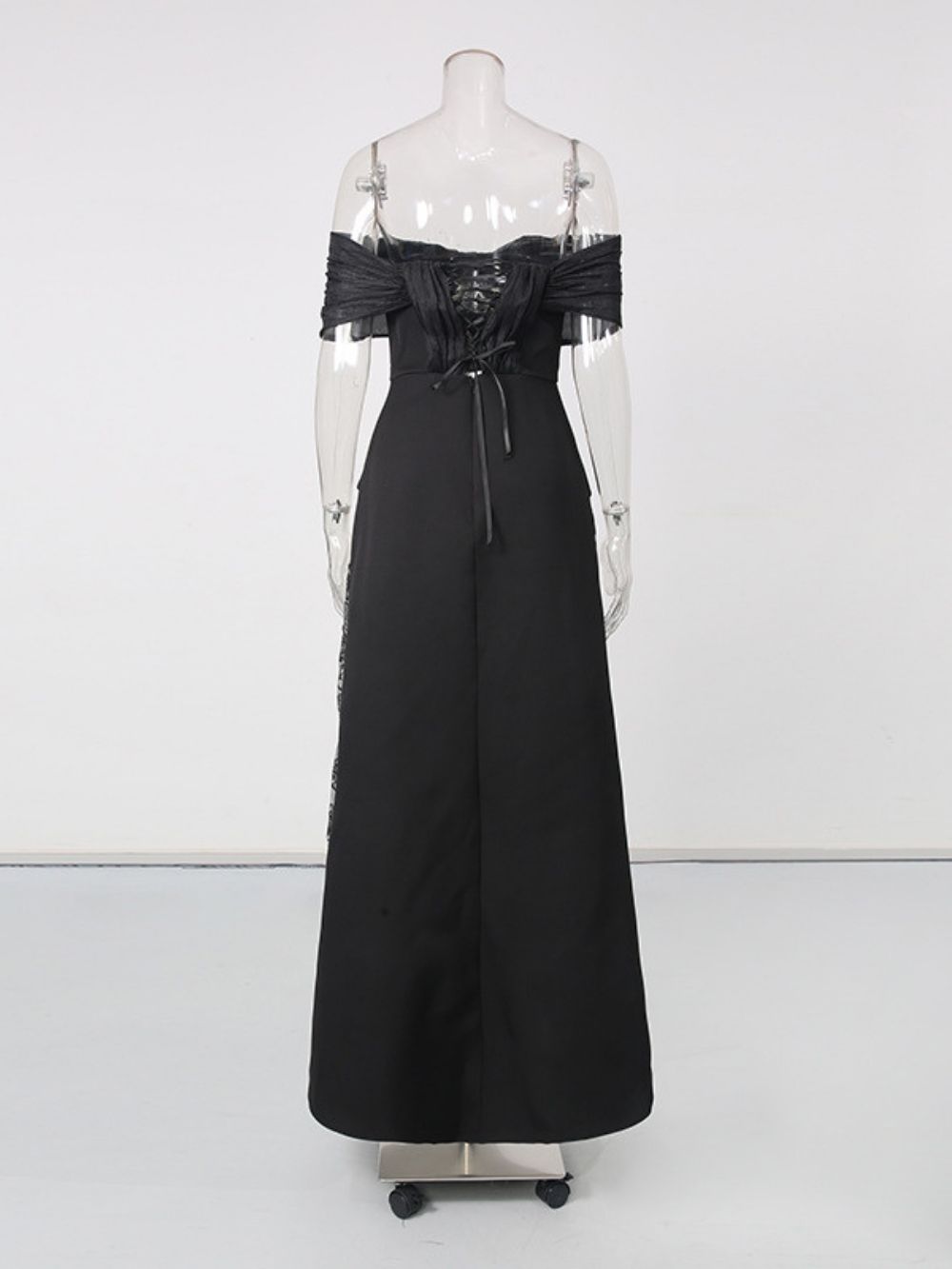 Manica Black Lace Top & Maxi Skirt