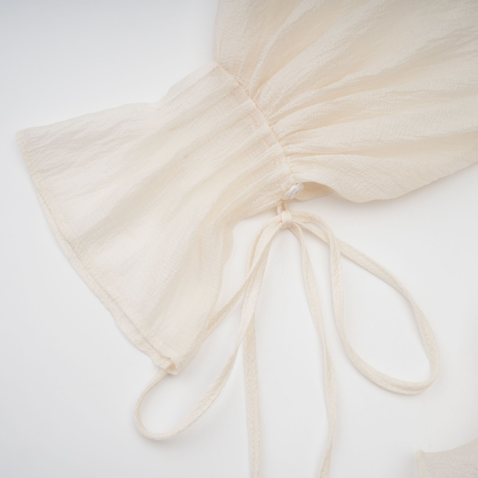 Zéphyrine Floral-Appliqué Tiered Mini Dress In Neutrals - OWNCI