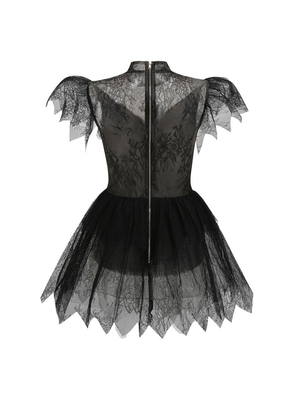 8b024bb8c97b1babe474954ebe43cc44 Makis Black Lace Mini Dress