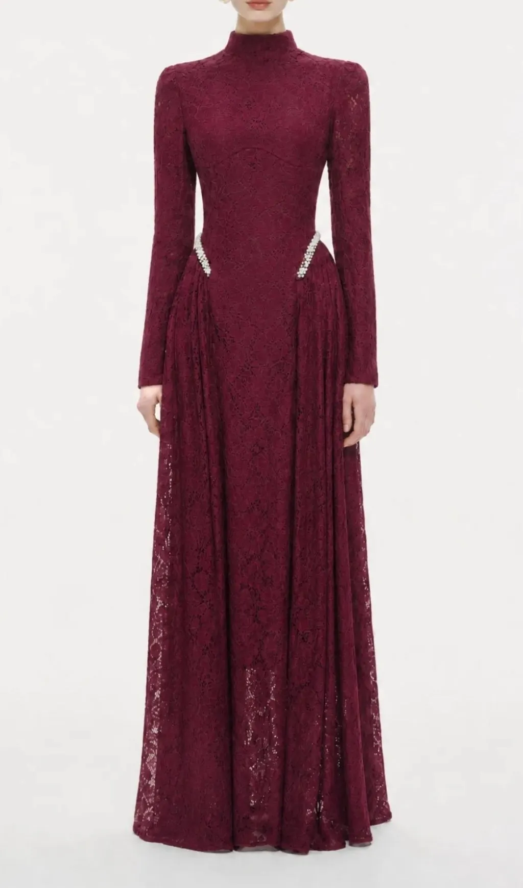 8e1362c7fa096a5f615ec19798b31df1.webp Fashionslee Women Macey Lace Long Sleeve Beaded Maxi Dress