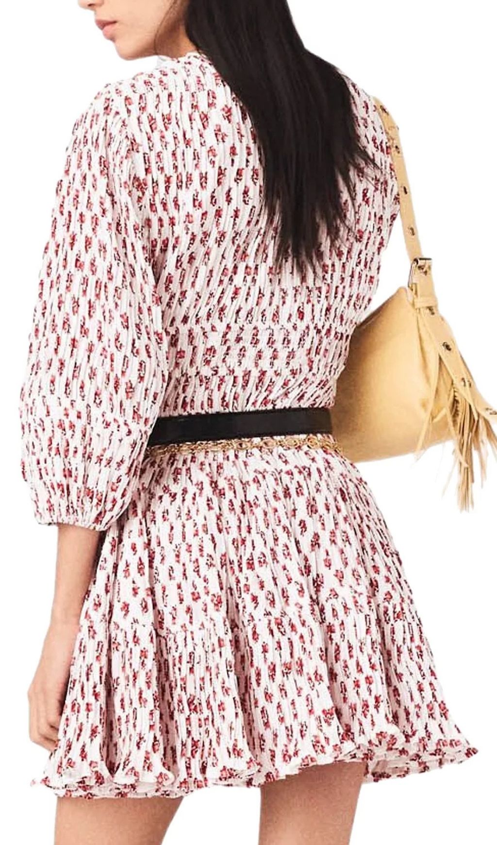 Fashionslee Women Printed Pleated Dress