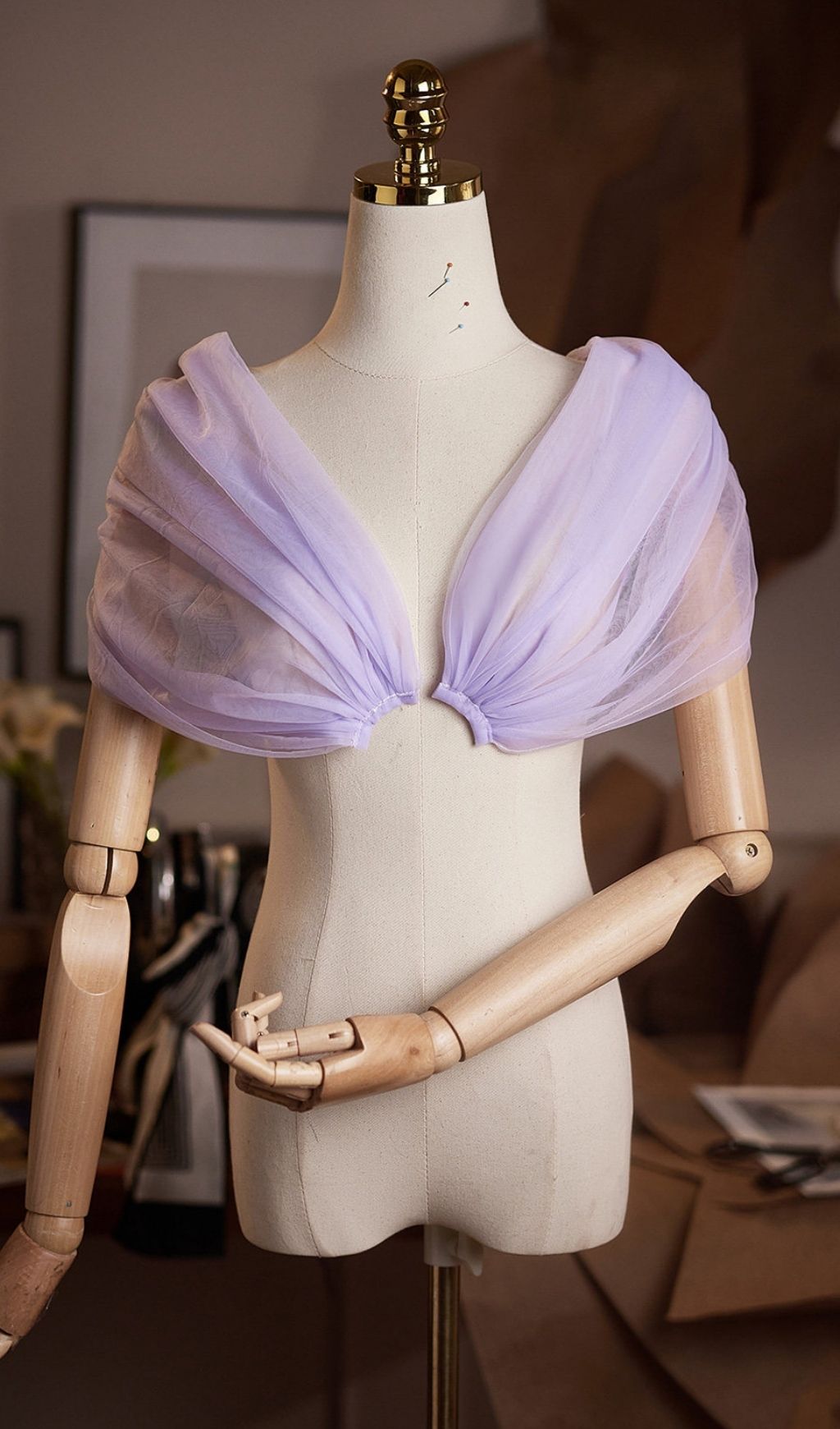 Lei Purple DIY Mesh Shawl - OWNCI Lei Purple DIY Mesh Shawl - OWNCI