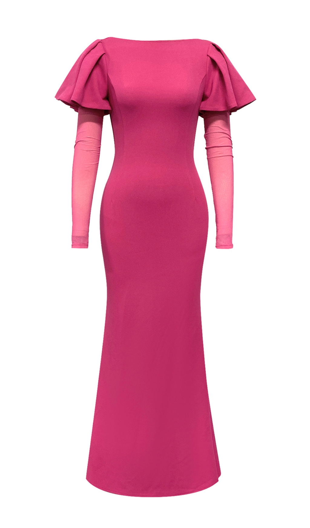 Bev Pink Long Sleeve Maxi Dress