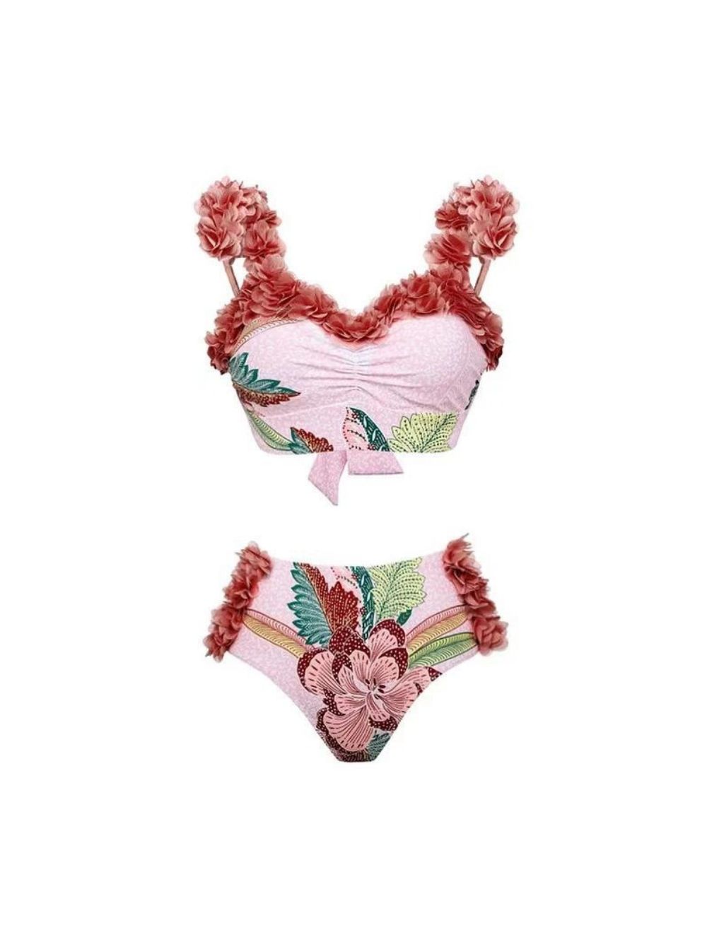 Madonna Printed Three-Piece Swimsuit